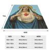YUNTONG Virgin Mary Adult Kids Fleece Blanket Throw Blanket for Bedding Living Room Decor Sofa Blanket 80"X60" view 3