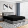 Cathay Home Queen Fitted Sheet Only, 14" Deep Pocket, Black view 1