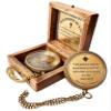 Divine Path Engraved Compass - I Will Guide You - Psalm 32:8" Quote | Inspirational Gifts for Men Women, Uplifting Spiritual Heavenly Faith Gift Boys Girls (Providence of God) view 1