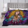 YUNTONG The Virgin Mary Our Lady of Guadalupe Adult Kids Fleece Blanket Throw Blanket for Bedding Living Room Decor Sofa Blanket 80"X60" view 4