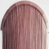 Macrame Boho Wall Decor - Pink Yarn Wall Hanging, 20" Circle Hoop view 4