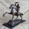 EUROPEAN BRONZE Frederic Remington Western Cowboy Horse Rodeo Bronze Sculpture Figurine Artwork view 4
