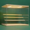 NONEMEY Clear Acrylic Display Case Stand with LED Light 2/3/4/5/6 Tier Storage Box Showcase Dustproof Organizer Box for Collectibles (4Tier 12.4*9.6*10.4inch) view 1