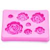 Anekoul 2PCS Rose Flowers silicone molds Cake Chocolate Mold wedding Cake Decorating Tools Fondant Sugarcraft Cake Molds view 2
