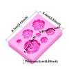 Anekoul 2PCS Rose Flowers silicone molds Cake Chocolate Mold wedding Cake Decorating Tools Fondant Sugarcraft Cake Molds view 4
