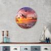Alioyoit Tide Clock Sunset Ocean Time Moon Tidal Clock Coastal Clock with High and Low Tide Nautical Tide Movement Clock for Beach House Deck Hello Summer Decor Novelty Gift for Surfing Lover view 4