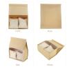 AeKahtay 50 Pack Bakery Bags with Window, 11.4"x8.7"x4.3" Large Paper Bread Bags for Homemade Bread, Tin Tie Tab Lock Brown Window Bag for Toast, Cookie, Loaf, Candy, Sugar, Nuts view 3