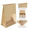 AeKahtay 50 Pack Bakery Bags with Window, 11.4"x8.7"x4.3" Large Paper Bread Bags for Homemade Bread, Tin Tie Tab Lock Brown Window Bag for Toast, Cookie, Loaf, Candy, Sugar, Nuts view 4