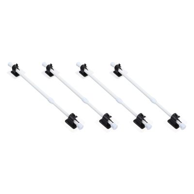 1set Extendable Shower Curtain Rod Hooks Strong Bearing Capacity No Drilling for Bathrooms and Closets Flexible Design for Easy Installation