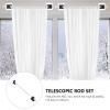 1set Extendable Shower Curtain Rod Hooks Strong Bearing Capacity No Drilling for Bathrooms and Closets Flexible Design for Easy Installation view 4