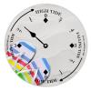 Alioyoit Wall Tide Clock Moon Tidal Hello Summer Ocean Time Coastal Wall Wooden Clock with High and Low Tide Nautical Tide Movement Clock Wall Hanging Decor for Beach House Terrace view 1