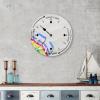 Alioyoit Wall Tide Clock Moon Tidal Hello Summer Ocean Time Coastal Wall Wooden Clock with High and Low Tide Nautical Tide Movement Clock Wall Hanging Decor for Beach House Terrace view 4