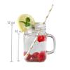 36PCS 12 oz. Large Glass Jars with Lids and Handles, Kate Aspen Mason Jars Mugs, Wide Mouth Drinking Glass and DIY Favor Decor for Wedding, Bridal Shower, Baby Shower Party view 4