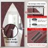 YZJJ Insulated Door Curtain,Thermal Magnetic Self Sealing Reinforced Door Screen,Winter Stop Draft Keep Cold Out Door Cover Partition Drape Blackout Barrier for Kitchen, Bedroom, Air Conditioner Room view 3