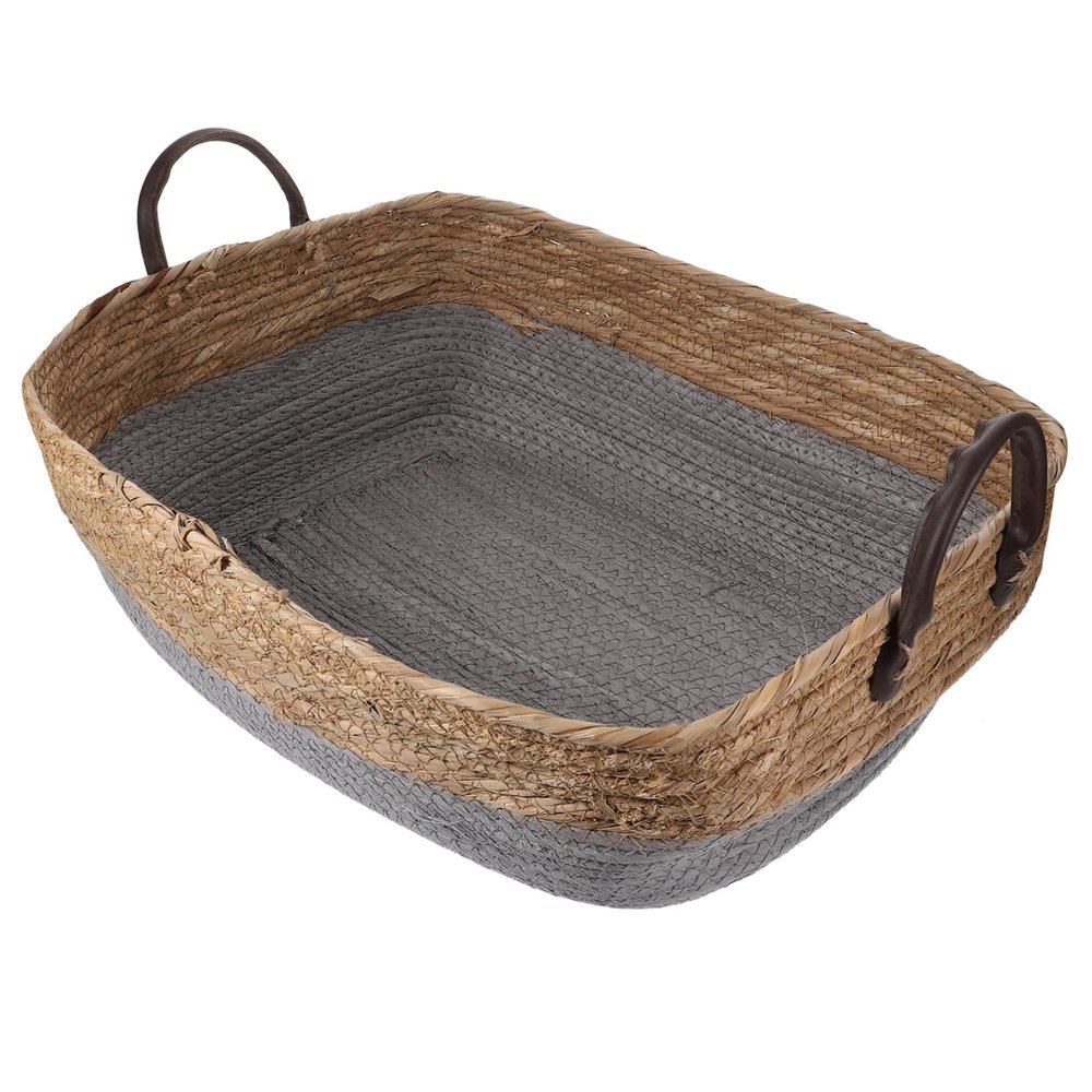 1pc Storage Basket Wicker Basket Household Storage Tool Steamed Bread Basket Sundries Container Woven-made Basket Hand-woven Basket Wicker-woven Basket
