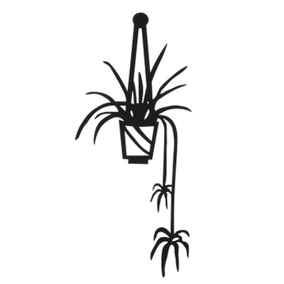 BESTYASH Metal Wall Decor Wrought Iron Flower Pot Art Elegant Wall Decoration for Home Office Garden Stylish and Sturdy Design for Modern Spaces