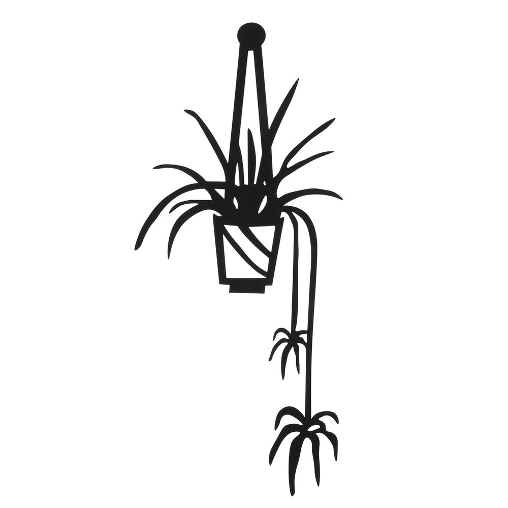 BESTYASH Metal Wall Decor Wrought Iron Flower Pot Art Elegant Wall Decoration for Home Office Garden Stylish and Sturdy Design for Modern Spaces