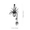 BESTYASH Metal Wall Decor Wrought Iron Flower Pot Art Elegant Wall Decoration for Home Office Garden Stylish and Sturdy Design for Modern Spaces view 3