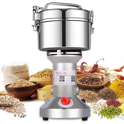 LEJIEYIN Electric herb Grinder 550g High Speed Electric Stainless Steel Spice Flour Mill Herb Grinder Powder Machine for Dry Food Grin