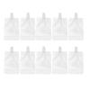 Housoutil 30pcs Plastic Pouch, 100ml Drinks Flasks Disposable Fillable Drink Pouches Take Out Beverage Juice Bags for Travel Outdoor view 1