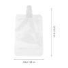 Housoutil 30pcs Plastic Pouch, 100ml Drinks Flasks Disposable Fillable Drink Pouches Take Out Beverage Juice Bags for Travel Outdoor view 3