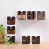 JINYISI Spice Jars, Spice Organizer, Spice Jars with Label, Spice Box Combination Set, Drawer Type Spice jar Without Punching, Kitchen Wall-Mounted Spice Rack view 2