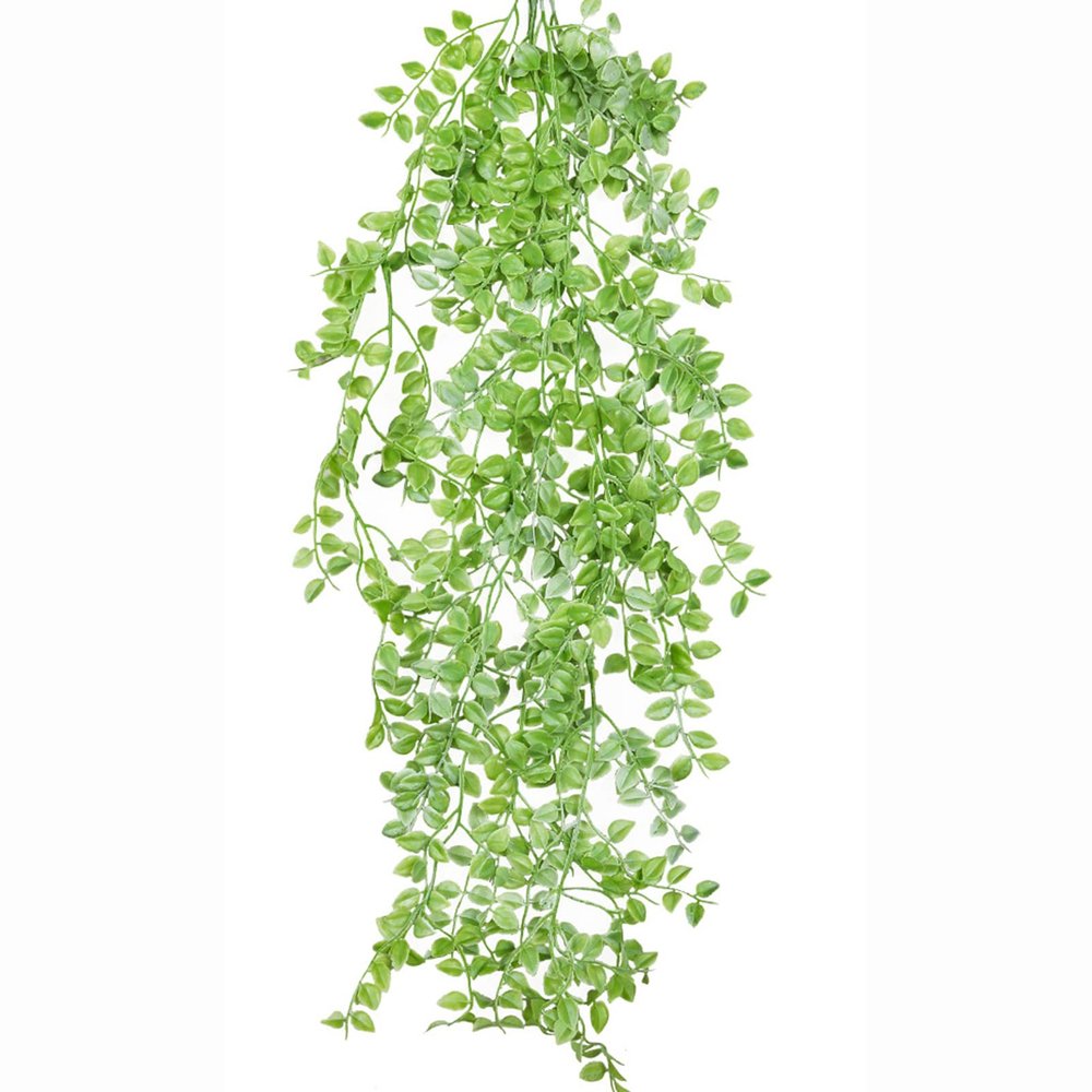 QIAOH Eucalyptus Garland 2 Pack, Spring Artificial Greenery Garland,Fake Vines Hanging Plants Faux Wedding Backdrop Arch Wall Greenery Decor for Home Wedding Party Mantle Table Decor