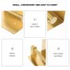 FOMIYES Toilet Paper Holder Phone Shelf Rustproof Bathroom Tissue Rack Multi-Functional Roll Paper Holder for Easy Installation Bathrooms Kitchens and Offices Brushed view 3