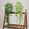 QIAOH Eucalyptus Garland 5 Pack, Spring Artificial Greenery Garland,Fake Vines Hanging Plants Faux Wedding Backdrop Arch Wall Greenery Decor for Home Wedding Party Mantle Table Decor view 3