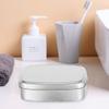 Cabilock 2sets Aluminum Box Soap Holder Dish Soap Container Portable Makeups Storage 2pcs*2 view 4