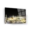 DEKADRON Kaaba Night Wall Decor, Glass Wall Art, Islamic Home Decor, Home Office Living Room Decoration, Islamic Wall Art, Housewarming Gift, islamic Wall Decor (17.7W x 25.6H  45x65cm) view 2