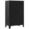 CHARMMA Office Cabinet with Mesh Doors Industrial Black 29.5"x15.7"x47.2" Steel-Black-28KG view 4