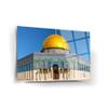 DEKADRON Masjid Al Aqsa Wall Decor, Glass Wall Art, Islamic Home Decor, Home Office Living Room Decoration, Islamic Wall Art, Housewarming Gift, islamic Wall Decor (17.7W x 25.6H  45x65cm) view 2