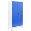CHARMMA Office Cabinet Metal 35.4"x15.7"x70.9" Gray and Blue-Blue-42.3KG view 3