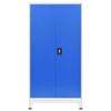CHARMMA Office Cabinet Metal 35.4"x15.7"x70.9" Gray and Blue-Blue-42.3KG view 4