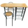 CHARMMA Kitchen/Breakfast Bar/Table and Chairs Set Wood-Brown-20.9KG view 4