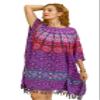 Purple Beach Kaftan for Women - Boho Chic Bikini Cover Up - Mandala Sarong Dress view 1