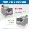 Heavy Duty Chair Cushion Support for Sagging Cushions (17x22) Reinforced Plywood Chair Seat Support for Sagging Seat, Under Foam Firming Boards for Recliner and Armchair Saver Stiffener Reinforcement view 2