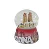 HomeLoft Basics I Love Barcelona Snow Globe Sagrada Familia. 90mm Red Plastic Modern Snow Globe view 3
