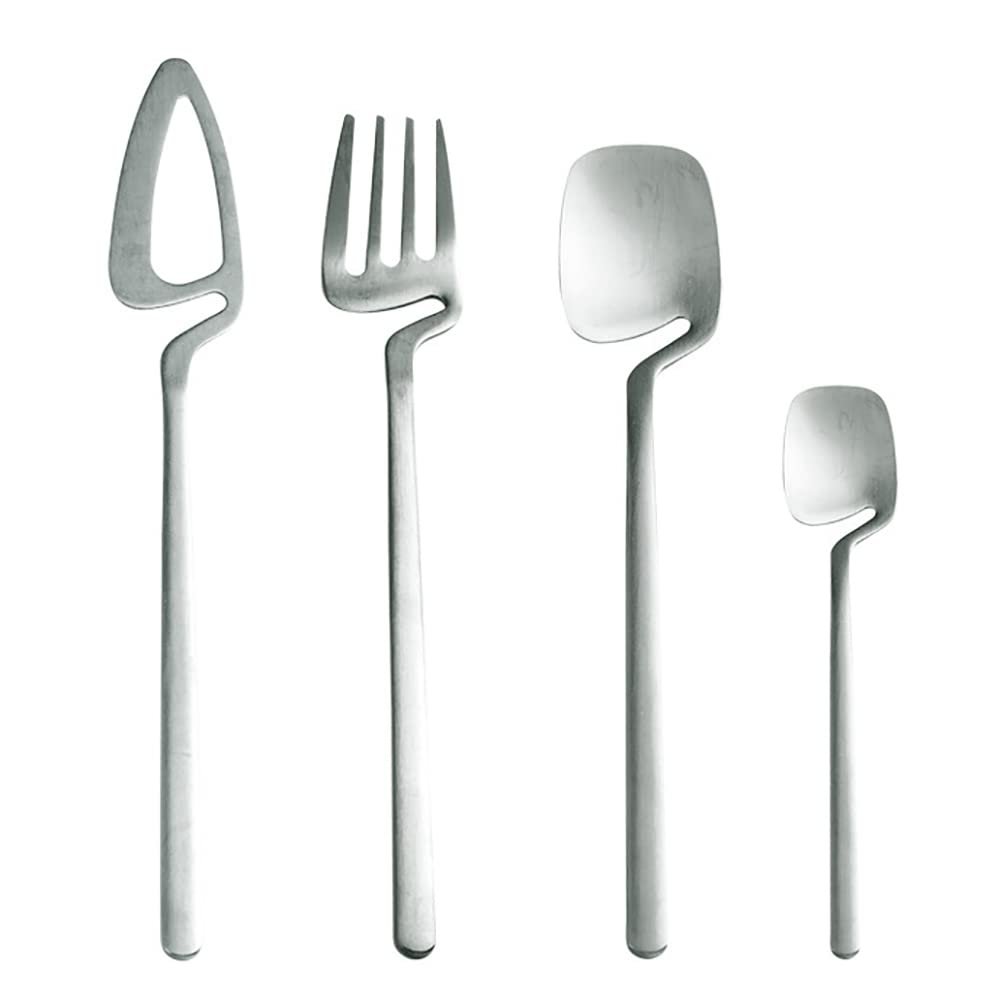 32 Piece Silverware Set for 8 Unique Flatware Cutlery Set Modern Stainless Steel Dinnerware Tableware Sets for Kitchen Family Gatherings & Daily Use Dishwasher Safe
