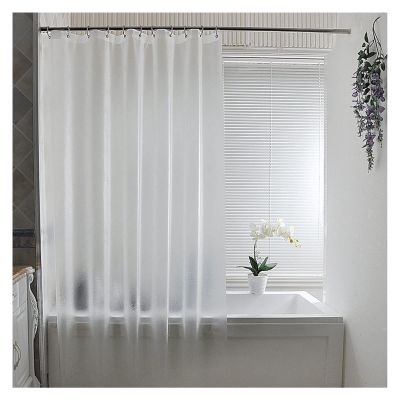 AWSAD Waterproof Bathroom Curtains Shower Curtain Lining with Hook, for Hotel, Decoration Indoor Privacy Drapery, Multiple Sizes Color : Clear, Size : W47xH71in(1.2x1.8m)