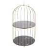 FOMIYES Elegant Bird Skincare Organizer Dual Storage Rack for Cosmetics Perfume and Jewelry for Dresser Bathroom and Party Displays view 1