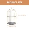 FOMIYES Elegant Bird Skincare Organizer Dual Storage Rack for Cosmetics Perfume and Jewelry for Dresser Bathroom and Party Displays view 2