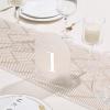 UNIQOOO Frosted Arch Wedding Table Numbers with Stands 1-20, 5x7" Acrylic Display Signs and Holders, Pack of 20, Perfect for Centerpiece, Reception, Decoration, Party, Anniversary, Event view 3