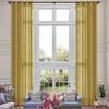 Fcosie Extra Long 132 Inches Linen Curtains for High Ceiling Living Room Bedroom, 11 FT Nickel Grommets Custom Made Drapes, Rattan Privacy Drapery for Loft Sliding Door, 1 Panel, 50" Wx132 L view 1
