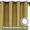 Fcosie Extra Long 132 Inches Linen Curtains for High Ceiling Living Room Bedroom, 11 FT Nickel Grommets Custom Made Drapes, Rattan Privacy Drapery for Loft Sliding Door, 1 Panel, 50" Wx132 L view 2