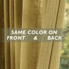 Fcosie Extra Long 132 Inches Linen Curtains for High Ceiling Living Room Bedroom, 11 FT Nickel Grommets Custom Made Drapes, Rattan Privacy Drapery for Loft Sliding Door, 1 Panel, 50" Wx132 L view 4