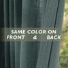 Fcosie Extra Long 132 Inches Linen Curtains for High Ceiling Living Room Bedroom, 11 FT Nickel Grommets Custom Made Drapes, Bluestone Privacy Drapery for Loft Sliding Door, 1 Panel, 50" Wx132 L view 4