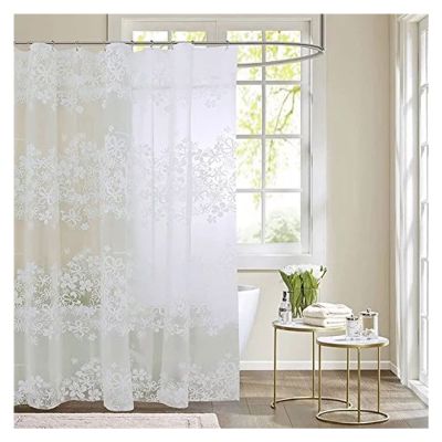 AWSAD Translucent Bathroom Drapery Waterproof Printed Shower Curtain Lining Removable, with Eyelets Easy to Install, Multiple Sizes Color : Clear, Size : W47xH71in(1.2x1.8m)