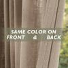 Fcosie Extra Long 132 Inches Linen Curtains for High Ceiling Living Room Bedroom, 11 FT Nickel Grommets Custom Made Drapes, Tapioca Privacy Drapery for Loft Sliding Door, 1 Panel, 50" Wx132 L view 4